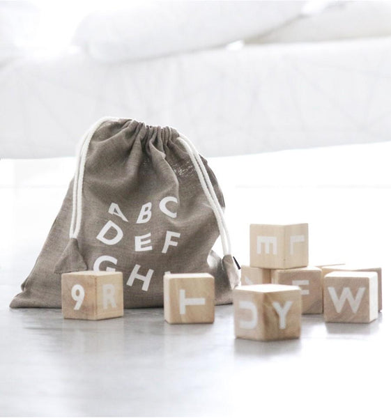 Alphabet Blocks - White