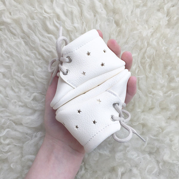 Milk Star Booties, Moccasins - Little Lambo