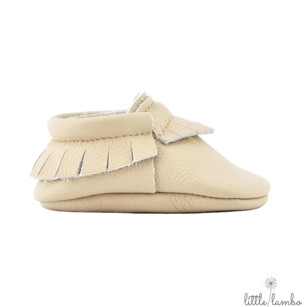 Latte - Little Lambo, first pair baby moccasins