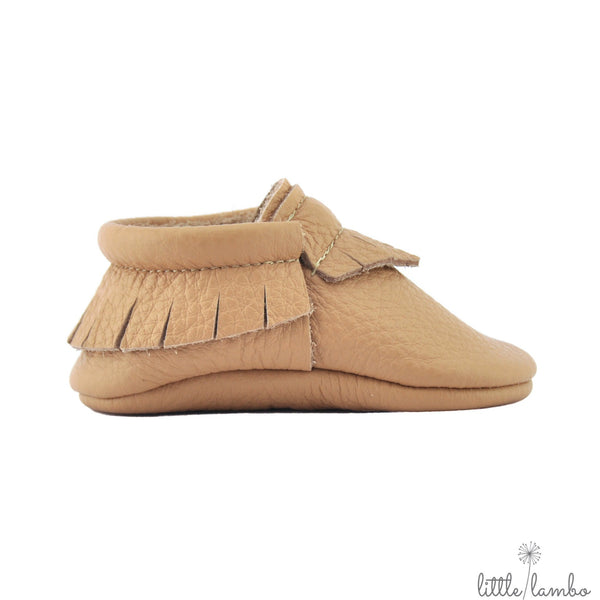 Cinnamon - Little Lambo, first pair baby moccasins