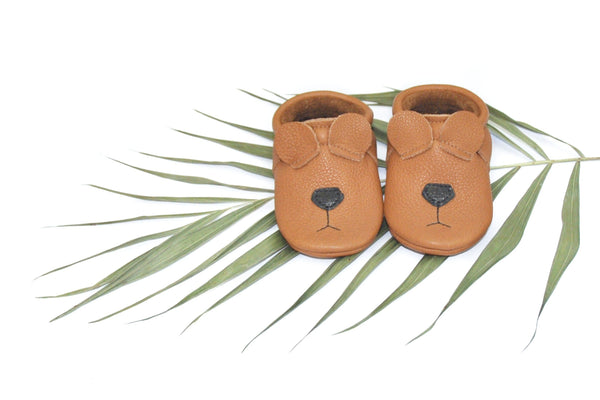 Bear- Little Lambo baby moccasins