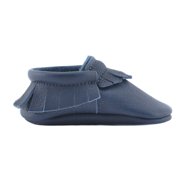 Shark-Little Lambo vegetable tanned baby moccasins