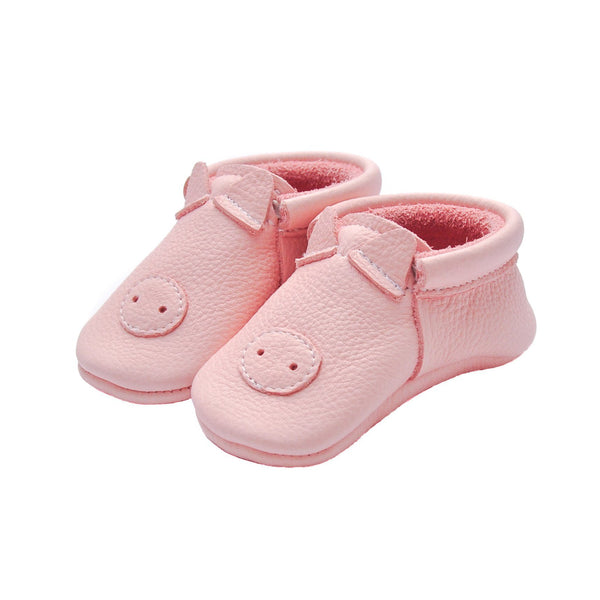 Piggy- Little Lambo baby moccasins