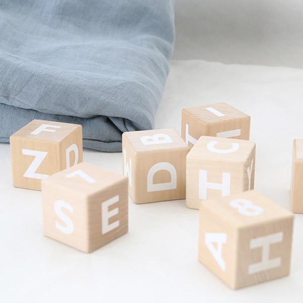 Alphabet Blocks - White